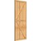 Ekena Millwork Framed Board-n-Batten Shutters w/Z-Bar, Rough Sawn Western Red Cedar, 26 7/8W x 64H, PR RBF06Z26X064RWR - alternate 2
